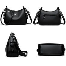 Luxury Designer Women's Handbag High-Quality Leather Retro Minimalist Crossbody Shoulder Bag Female Purse