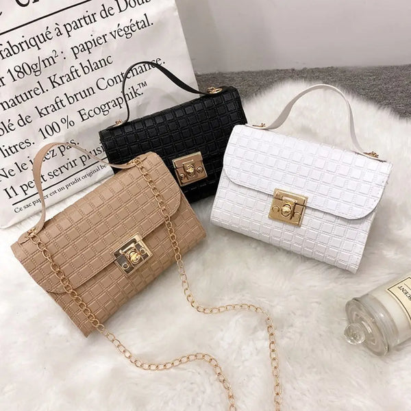 Minimalist Pu Leather Chain Shoulder Bag High-capacity Underarm Handbag Single Shoulder Bag Tote Bags Female Crossbody Bag