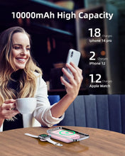 10000mAh Magnetic Wireless Power Bank, 15W Fast Wireless Charging & 22.5W PD Wired Fast Charging Portable External Battery Pack Compatible with Smartphones