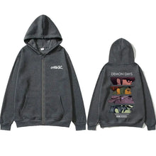 Rock Band Gorillaz Demon Days Eyes Graphic Zipper Hoodie Men Hip Hop Fashion Oversized Zip Up Jacket Unisex Zip Up Sweatshirt