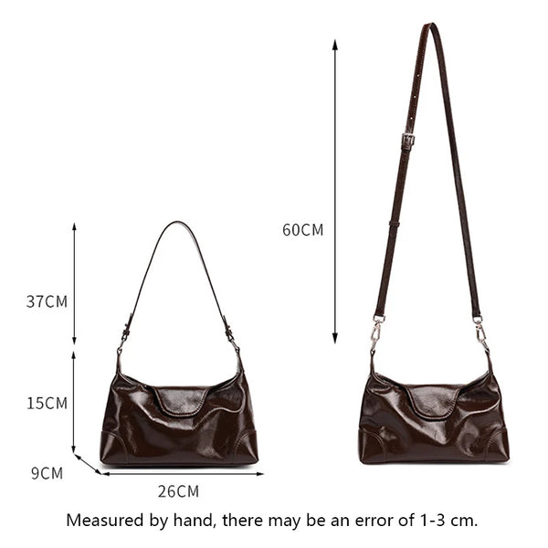 Soft Genuine Leather Lady Daily Commute Handbag Multi-functional Casual Shoulder Bag Women 2026 New Minimalist Crossbody Bags