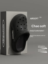 Men's clogs for summer outerwear with a thick-soled and anti-slip beach feel, double-layered flip-flops and couple slippers gift