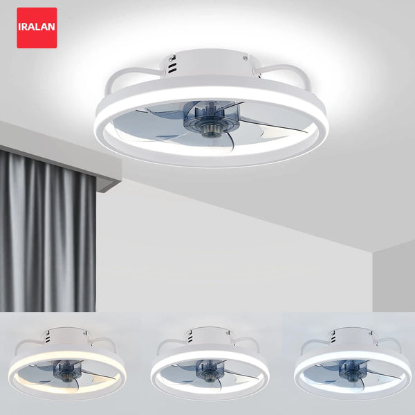 Energy-saving Ceiling Fan LED Lighting Simple Round Cool Ceiling Fans with Light 33CM Smart Modern Lighting Fixtures Fan