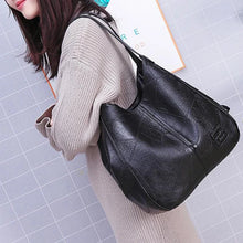 Women Soft PU Leather Tote Bag Vintage Shoulder Handbag Minimalist Top Handle Casual Everyday Purse