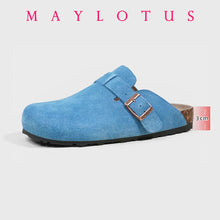 New Boston Clogs Slippers For Women Men Cork Sandals Femme Hombre Suede Mules Slides With Arch Mujer Zuecos Shoes