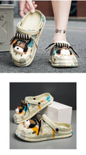 Men's Fashionable and Unique Clogs with DIY Accessories, Suitable for Indoor and Outdoor Garden and Beach Wear
