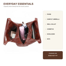 Women Soft PU Leather Tote Bag Vintage Shoulder Handbag Minimalist Top Handle Casual Everyday Purse