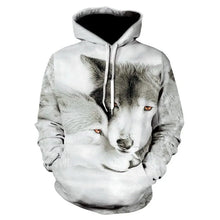2023 Men's Oversized Hoodie 3D Wolf Animals Pattern Ferocious Warrior Fashion Sweatshirt Loose Street Funny Tracksuits Fitness