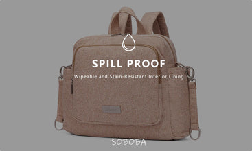 Soboba Women's Diaper Backpack Large Capacity with Stroller-Hanging Straps Portable Light Nappy Changing Bag for Babies