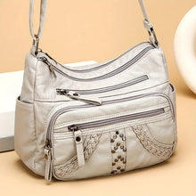 1pcs PU Leather Soft Multi-Pocket Crossbody Bag Large Capacity Minimalist Casual Shoulder Fashionable shoulder bag