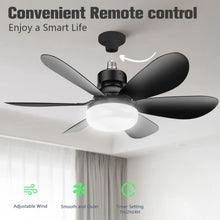 30W Ceiling Fan Light E27 with Remote LED Dimming Function Suitable for Living Room Study and Home use 85-265V