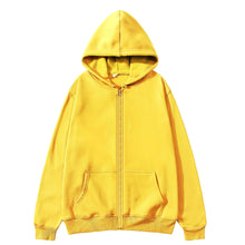 Oversize Women Hoodies Casual Solid Zip Up Hooded Sweatshirt Harajuku Korean Loose Couple Hoodie Jacket Coat Streetwear