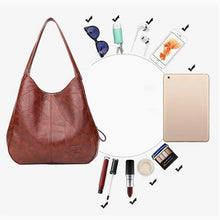 Women Soft PU Leather Tote Bag Vintage Shoulder Handbag Minimalist Top Handle Casual Everyday Purse
