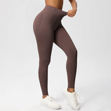 Women's Seamless Cropped Leggings - Peach Butt-Enhancing & Lifting for Yoga, Running & Fitness