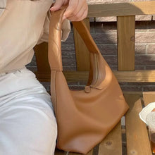 New Double Zipper Leather Hobo Bag Small Size Slouchy Design Shoulder Purses Minimalist Slouchy Tote Handbag Women's Fashion