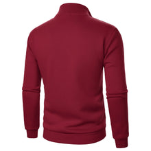 Spring and Autumn new casual half zipper stand up collar hoodie trend simple and loose oversized fleece men's hoodie
