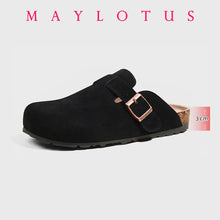 New Boston Clogs Slippers For Women Men Cork Sandals Femme Hombre Suede Mules Slides With Arch Mujer Zuecos Shoes