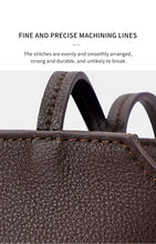 Luxury Women's Genuine Cowhide Leather Mini Shoulder Tote Bag Pebbled Leather Long Strap Underarm Handbag Minimalist Daily Purse