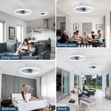 Energy-saving Ceiling Fan LED Lighting Simple Round Cool Ceiling Fans with Light 33CM Smart Modern Lighting Fixtures Fan