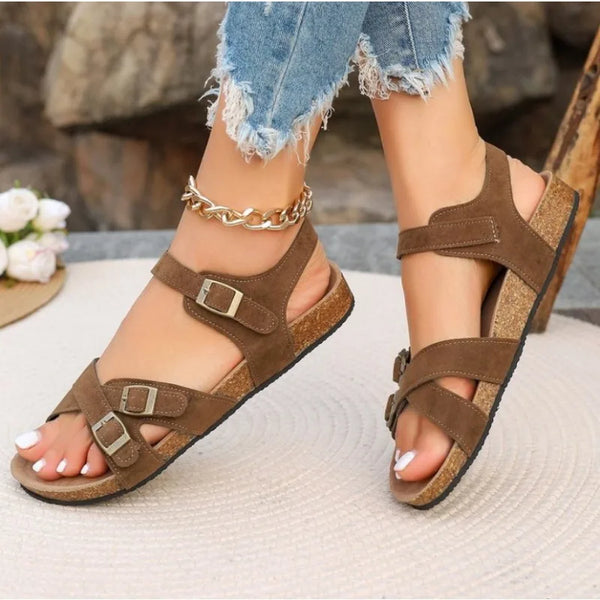 Women Suede Clogs Flat Sandals Soft Insole With Arch Support Shoes Outdoor Beach Suede Clogs sandales plates mule luxe femme