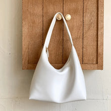 New Double Zipper Leather Hobo Bag Small Size Slouchy Design Shoulder Purses Minimalist Slouchy Tote Handbag Women's Fashion