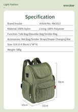 Nappy Backpack Bag Mummy Large Capacity Bag Mom Baby Multi-Function Waterproof Outdoor Travel Diaper Bags for Baby Care