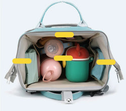 Baby Nappy Bag Mommy Maternity Backpack Baby Diaper Bag For Stroller Fashion Printed Bear Large Capacity Waterproof Diaper Bag