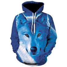 2023 Men's Oversized Hoodie 3D Wolf Animals Pattern Ferocious Warrior Fashion Sweatshirt Loose Street Funny Tracksuits Fitness