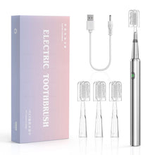 Electric Toothbrush Mental Thin Brush Body Specially for Women Pure Wisdom Beauty Soft DuPont Bristle, 4 brush heads Waterproof