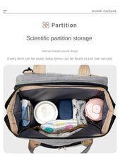 Large Capacity Mommy Diaper Backpack with Changing Mat Foldable Baby Bed Nursing Bag for Milk Bottle Storage