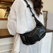 Women's Crescent Shoulder Bag Elegant PU Leather Handbag 2026 Trendy Crossbody Purse Minimalist Chic Daily Evening Bag