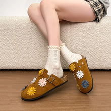 2026 Women Suede Clogs With Adjustable Buckle Cork Leather Mules Comfortable Slip on Women Slippers Outdoor Cork Clogs
