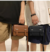 Minimalist Unisex Shoulder Bag Fashionable PU Leather Crossbody Bags Small Flip Style Messenger Bags for Women Designer Handbag