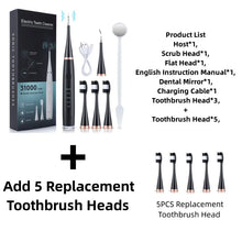 Electric Toothbrush Set with Six Functions for Total Oral Care Efficient Tartar Removal with Scaling Teeth Feature