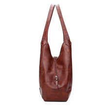 Women Soft PU Leather Tote Bag Vintage Shoulder Handbag Minimalist Top Handle Casual Everyday Purse
