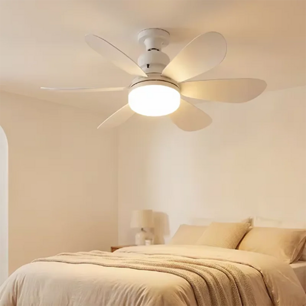 LED Ceiling Fan Light E27 with Remote Control 3 Colors for Dimmable Suitable for Living Room Bedroom Kitchen Study Household Use