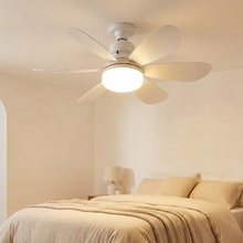 LED Ceiling Fan Light E27 with Remote Control 3 Colors for Dimmable Suitable for Living Room Bedroom Kitchen Study Household Use