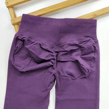 Women's Seamless Cropped Leggings - Peach Butt-Enhancing & Lifting for Yoga, Running & Fitness