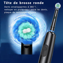 Electric Toothbrush Rotary Cleaning Teeth Brush Waterproof Electronic Tooth Brush With Timer Rechargeable Toothbrush with 8 Head