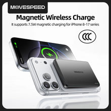 【CCC】MOVESPEED P07 Semi-Solid-State Battery Power Bank 10000mAh 5000mAh Magnetic Wireless Charge Powerbank for iPhone 17 16 15