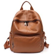 Natural Cowhide Backpack for Women&men Minimalist Design Casual Daily Versatile College Students' Shoulder Bags Travel Knapsack