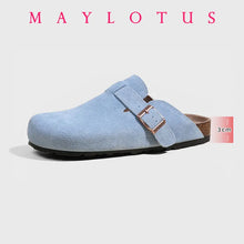 New Boston Clogs Slippers For Women Men Cork Sandals Femme Hombre Suede Mules Slides With Arch Mujer Zuecos Shoes