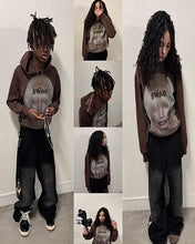 Harajuku Y2k Casual Print Hoodies Women Grunge Streetwear Sweatshirt Tops Goth Oversized Hoodie Clothes Tracksuit Men Clothing