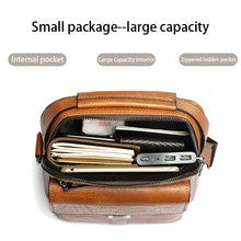 Daily Wear Minimalist Leather Shoulder Bag Metal Buckle Closure, Simple Vertical Crossbody for Men Casual Street Matching