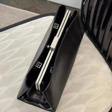 Luxury Leather Handbag For Women High-end Hardware Magnetic Suction Clip Design Elegant Minimalist Shoulder Underarm Bag Purse
