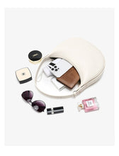 FOXER Women's Shoulder Bag PU Leather New Lady Crescent Underarm Bag Fashion Minimalist Crossbody Bag for Daily Casual Outfit