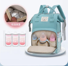 Baby Nappy Bag Mommy Maternity Backpack Baby Diaper Bag For Stroller Fashion Printed Bear Large Capacity Waterproof Diaper Bag