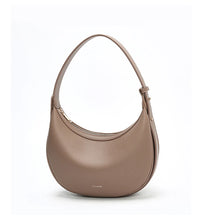 FOXER Women's Shoulder Bag PU Leather New Lady Crescent Underarm Bag Fashion Minimalist Crossbody Bag for Daily Casual Outfit