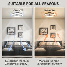 LED Ceiling Light Ceiling Fan Modern Simple Home Bedroom Remote Control Dimmable Fan Light