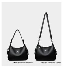 Luxury Designer Women's Handbag High-Quality Leather Retro Minimalist Crossbody Shoulder Bag Female Purse